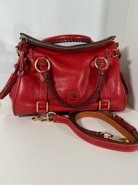 Dooney & Bourke Florentine Leather Satchel – Red